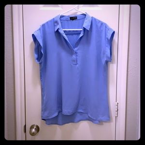 Collared shirt sleeve blouse